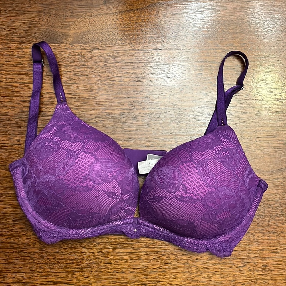 Victoria’s Secret Purple Padded Push Up Bra 34D